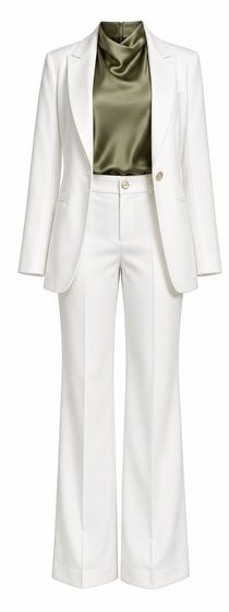 Blank Canvas — White tailored blazer